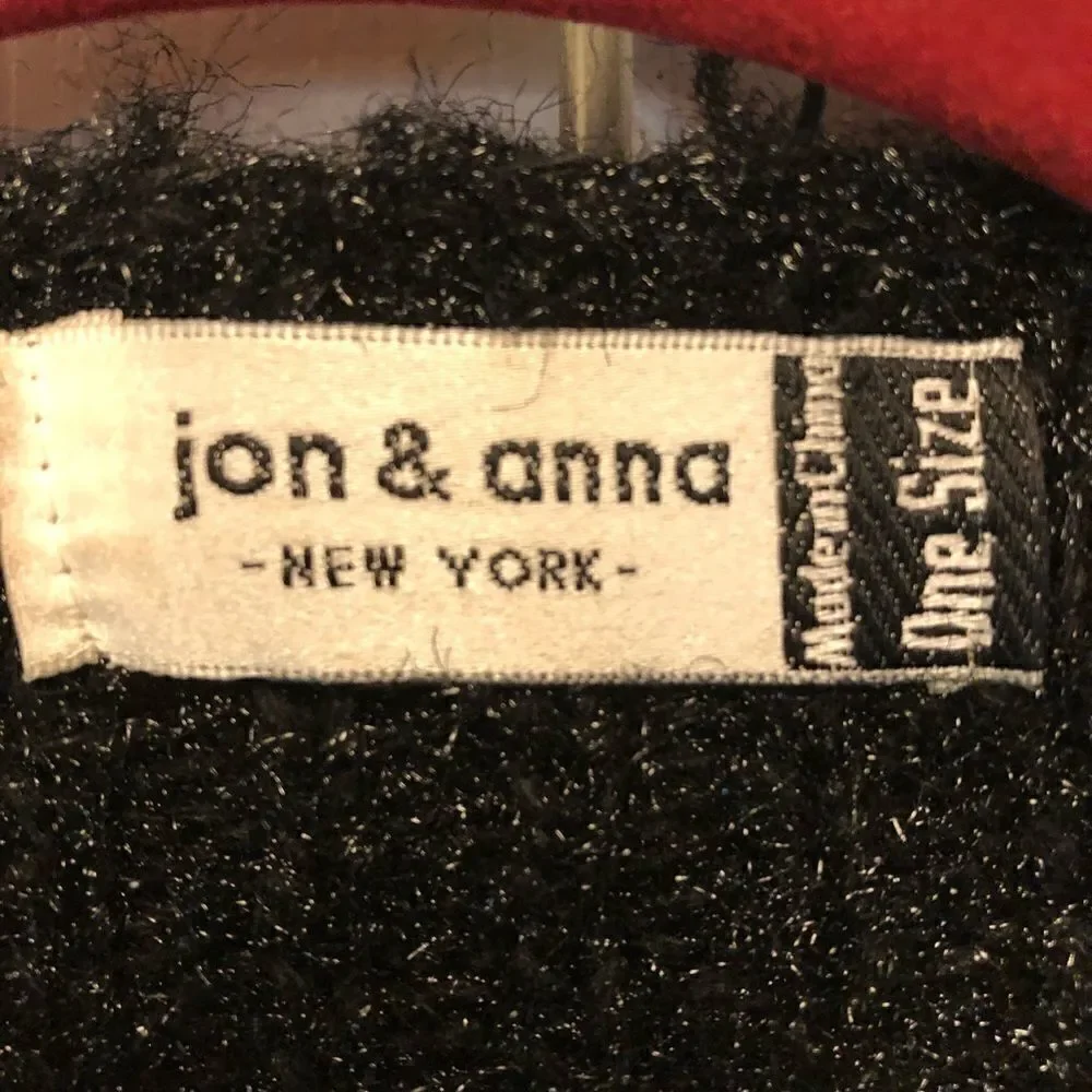Jon & Anna Fuzzy Metallic Cardigan One Size